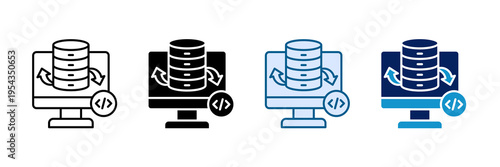 Rollback System Icon Set Multiple Style Collection