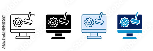 Feature Approval Icon Set Multiple Style Collection