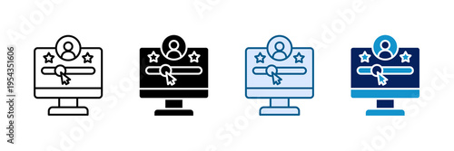 User Rating Icon Set Multiple Style Collection