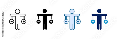 Body Balance Icon Set Multiple Style Collection