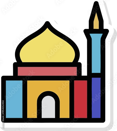 taj mahal vector illustration