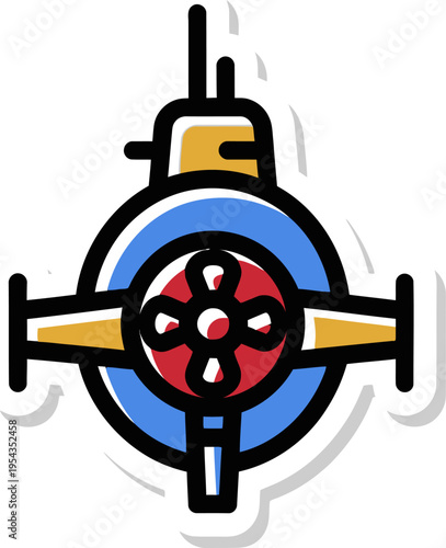 vector illustration of a steering wheel