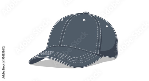 Classic Baseball Cap Isolated on White Background