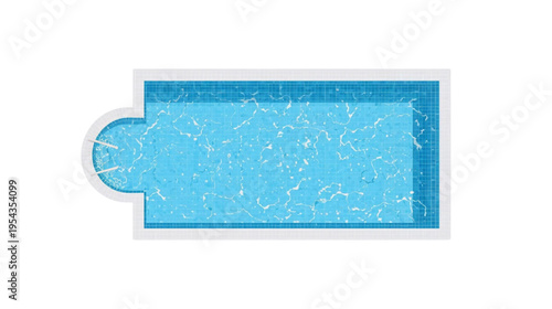 swimming pool seen from above