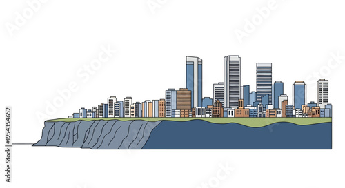 City Skyline with Tall Skyscrapers 2.