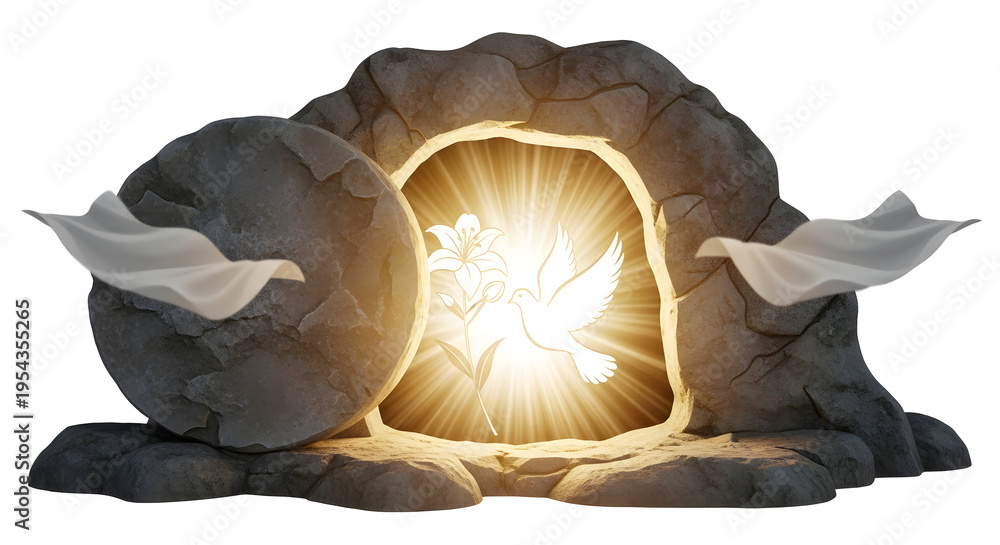 Fototapeta premium The victory of life over death, the triumph of the resurrection of Jesus, the heart of the Christian faith.