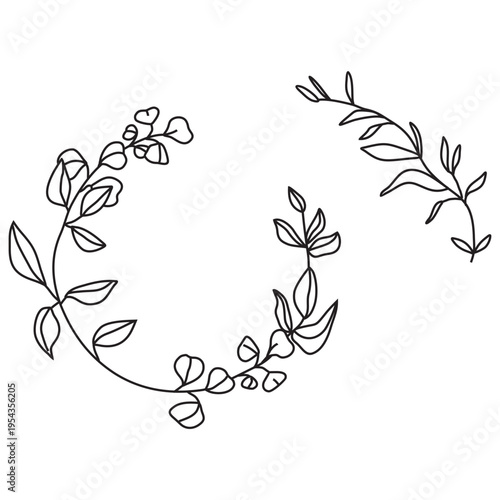 wild grass logo icon vector design