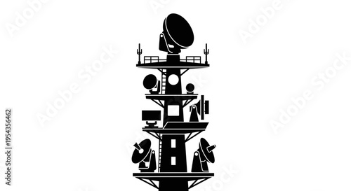 Communication Technology Stack Illustration - Modern Connectivity