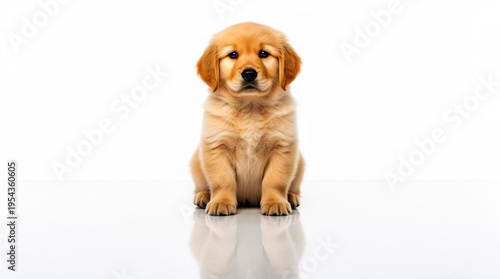 Wallpaper Mural Adorable Golden Retriever Puppy Sitting Patiently for a Portrait Torontodigital.ca