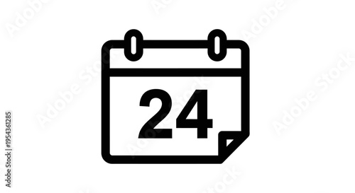 Calendar page with date number.