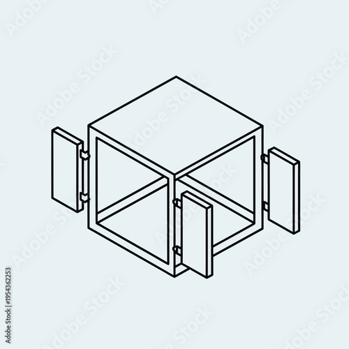 Open Fridge with Multiple Doors Visible.