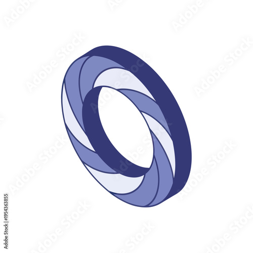 Blue Ring Design Element Illustration Art.