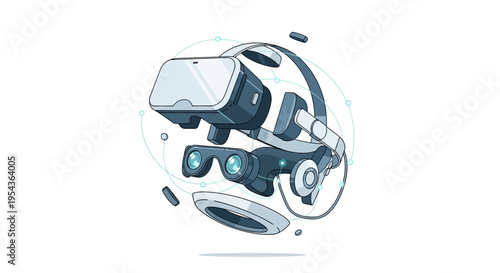 Virtual reality headset and smart glasses technology