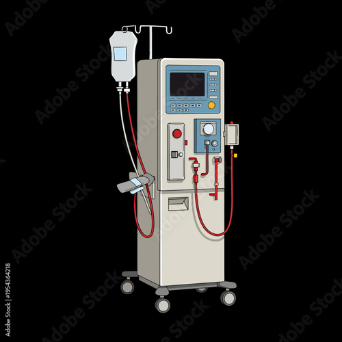 Dialysis Machine Medical Equipment Hospital Device.