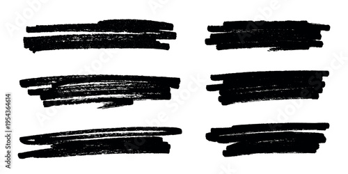 Set of brush paint stroke texture swatch Hand painted background Ink scribble dab clipart Paint smudge for tags and stamps design, beauty fashion poster