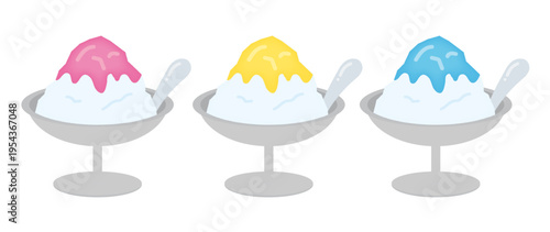 かき氷のイラスト/Shaved ice illustration