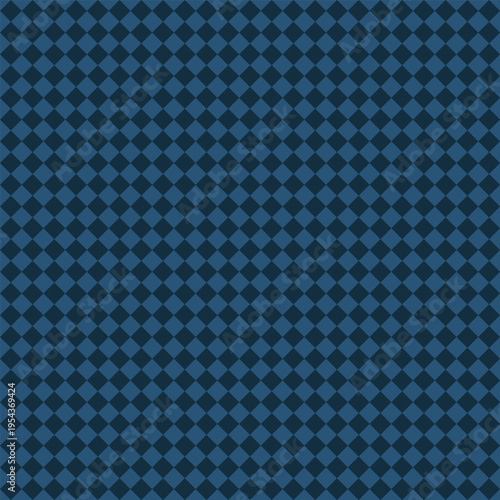 Seamless navy blue and deep blue geometric diamond grid pattern. Modern tiling background for wallpaper, packaging, textile, branding, and web design.