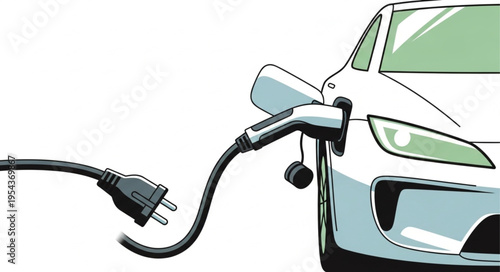 Electric Car Charging Station.