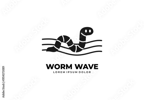 worm logo design for your branding and identity.