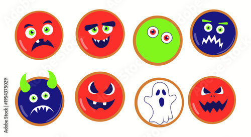 Halloween Monster Cookies Collection