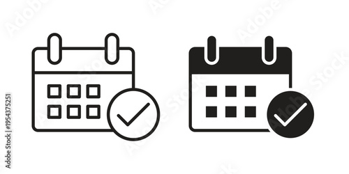 Appointment icon. Vector linear icons. Editable stroke vector illustration