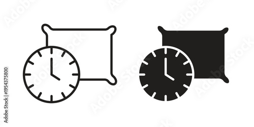 Bedtime icon. Vector linear icons. Editable stroke vector illustration