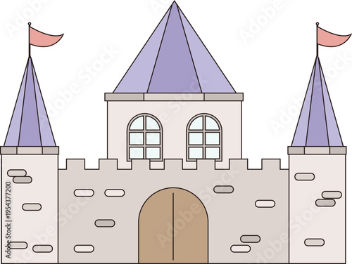 연보라 지붕 캐슬