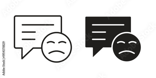 Complaint icon. Vector linear icons. Editable stroke vector illustration