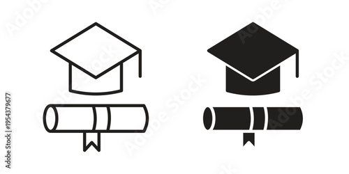 Degree icon. Vector linear icons. Editable stroke vector illustration