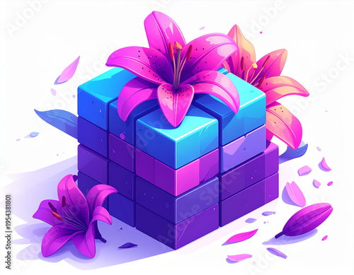 Tetris Lily Block Stack