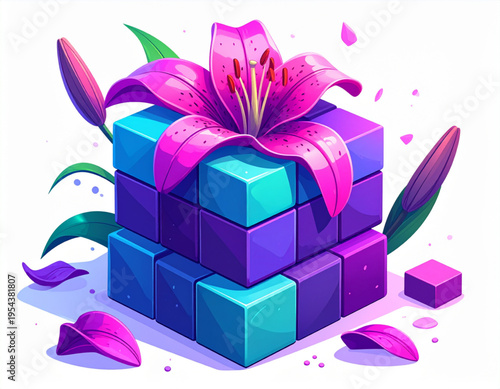 Tetris Lily Block Stack