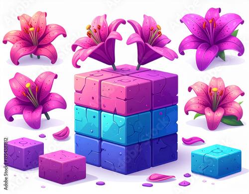 Tetris Lily Block Stack