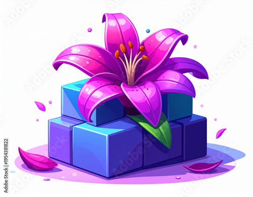 Tetris Lily Block Stack