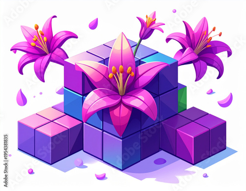 Tetris Lily Block Stack