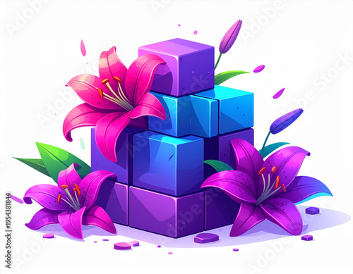 Tetris Lily Block Stack