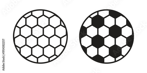 Football icon. Vector linear icons. Editable stroke vector illustration