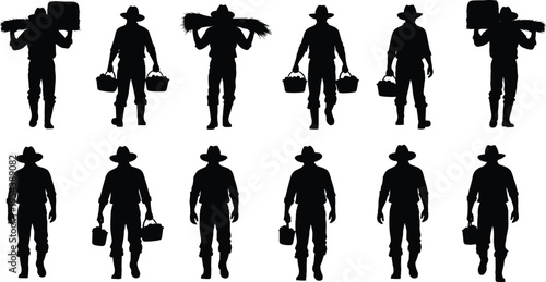 Funny Halloween Zombie Silhouette Collection Featuring Undead Characters with Pumpkin Heads Brain Signs and Bat Wings for Spooky Party Invitations and Horror Graphic Projects