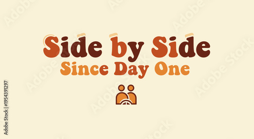 Side by Side Typography and Iconography.