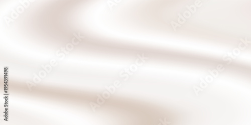 Elegant light cyan milky beige teal drapery fabric. Ocean, sea, peacock, pine hues. Luxury crumpled silk satin background. Wide drape with folds. Business, interior, furniture, clothes themes. Backdro