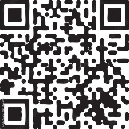 Downloadable qr code image - scan me! eps silhouette
