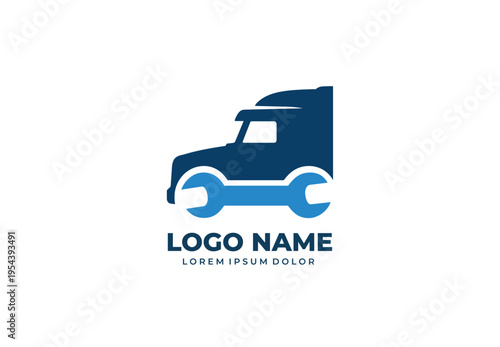 truck services concept logo design for your branding and identity.