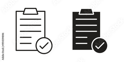 Survey icon. Vector linear icons. Editable stroke vector illustration