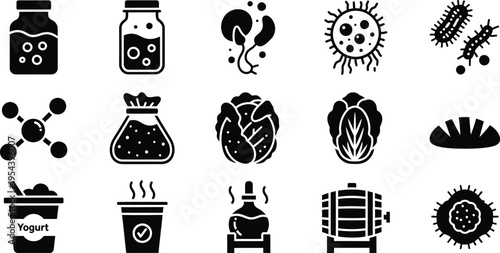 Science and laboratory icons set