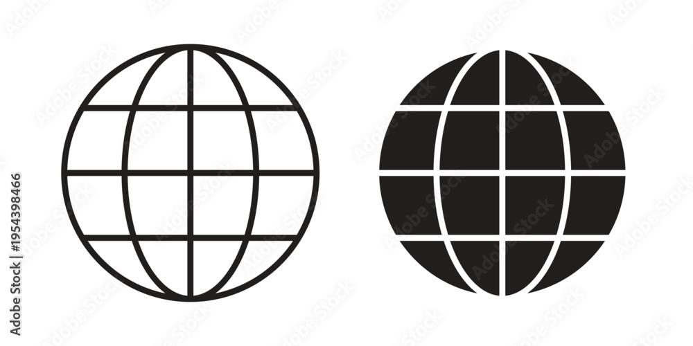 Obraz premium Web icon. Vector linear icons. Editable stroke vector illustration