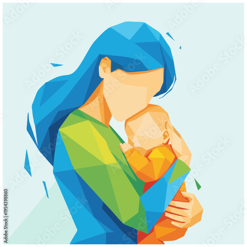 A woman tenderly holds and kisses a baby in her arms lovingly.