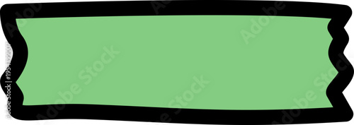 Green Tape Label Banner