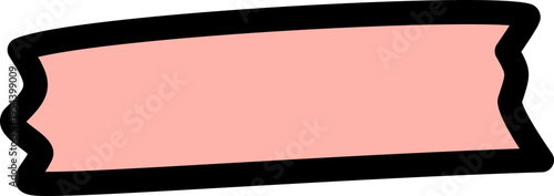 Pink Tape Label Banner