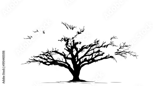 tree silhouette vector