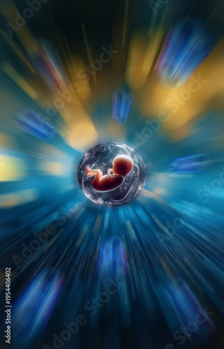  embryo 
embryo/3d render of a glowing embryo in a circle