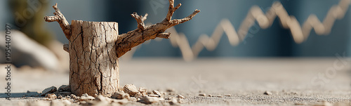 Economic Tree: A tree trunk...